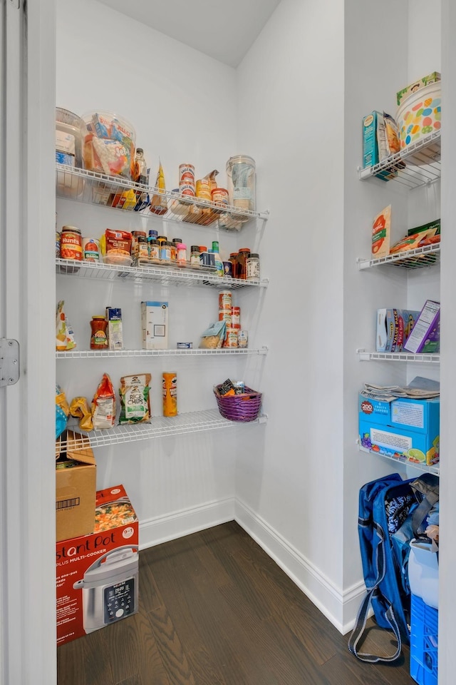 view of pantry