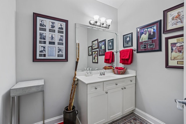 bathroom with vanity