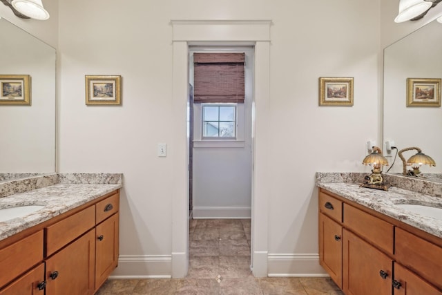 bathroom featuring vanity