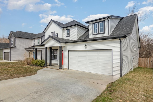 view of front of property with a front yard