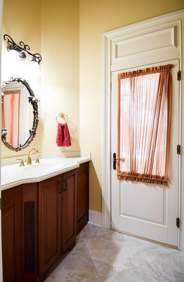 bathroom featuring vanity