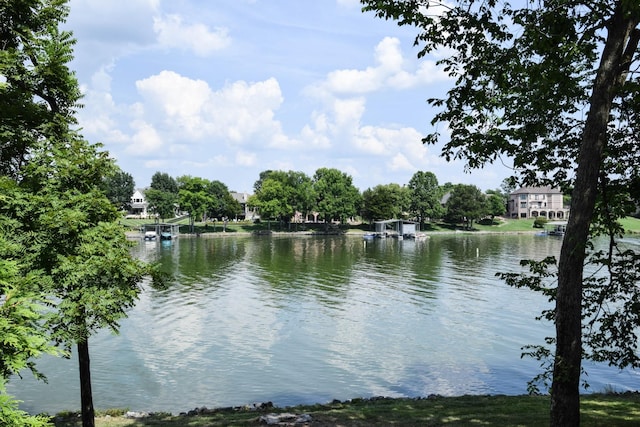 view of water feature