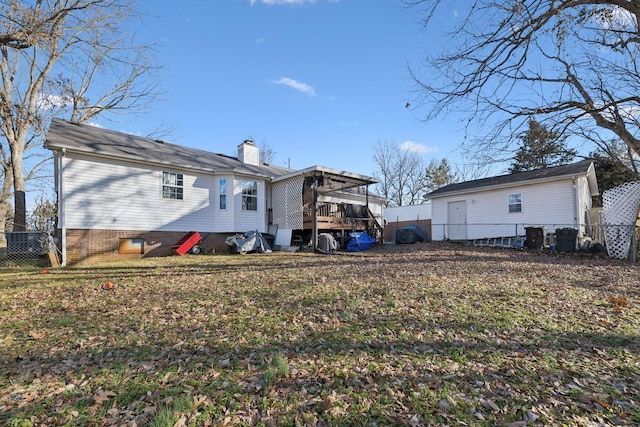 view of rear view of property