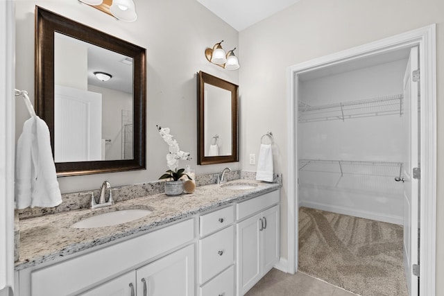 bathroom with vanity