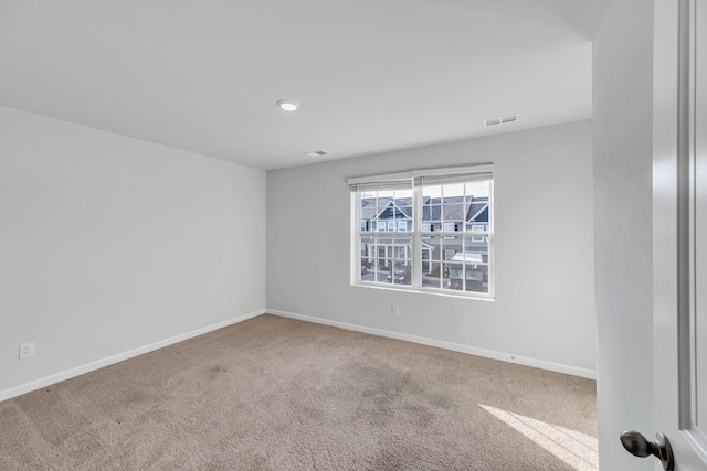 view of carpeted empty room