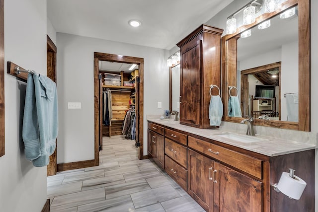 bathroom featuring vanity