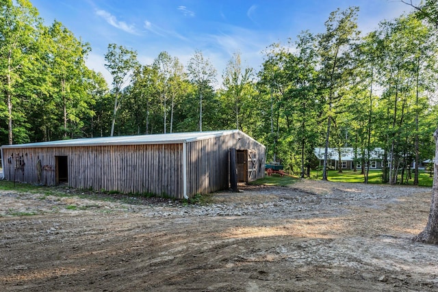 view of outbuilding