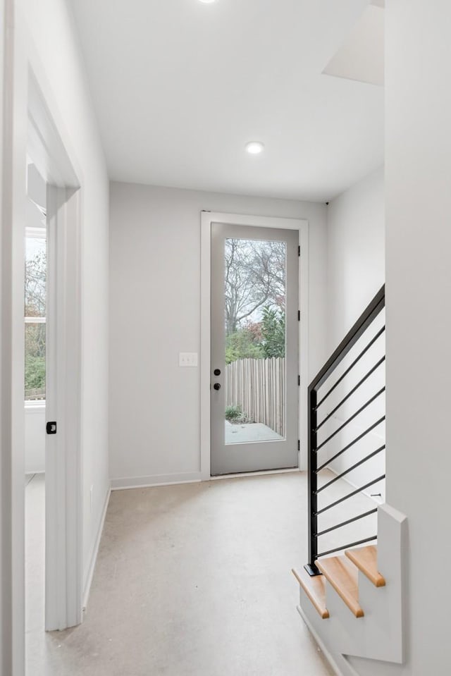 entrance foyer with plenty of natural light