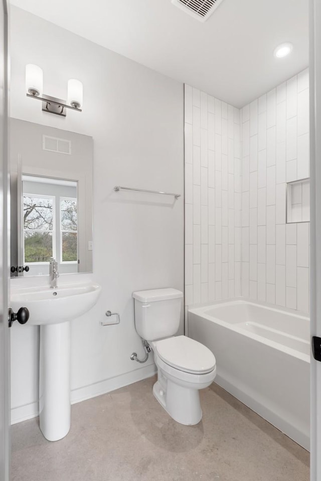 bathroom with  shower combination and toilet