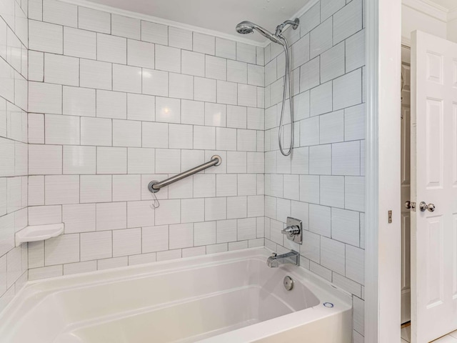 bathroom featuring shower / bath combination