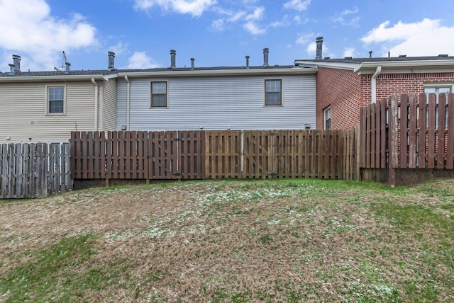 view of back of property