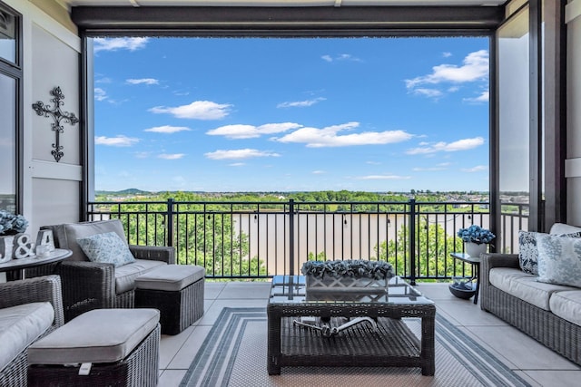 balcony with outdoor lounge area