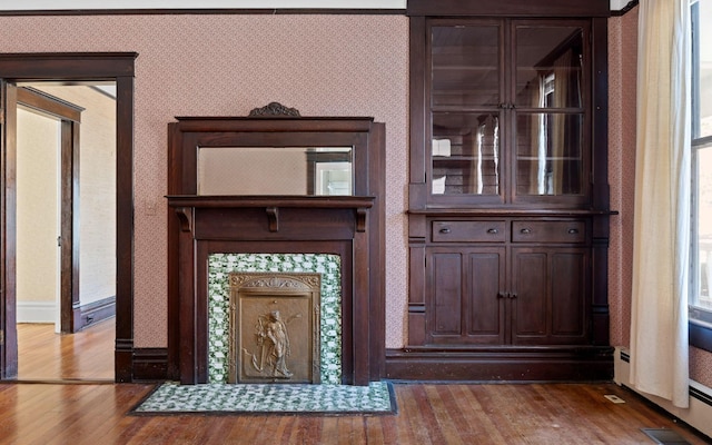 interior space with wood-type flooring