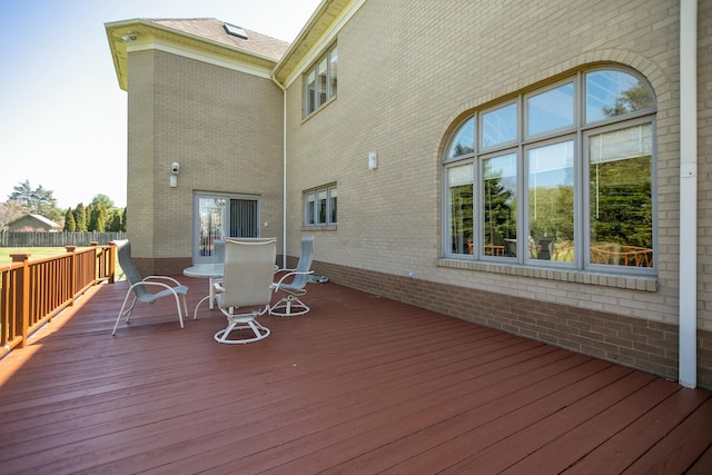 view of wooden terrace