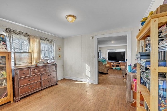 interior space with light wood-type flooring