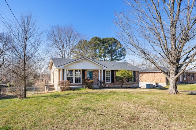 ranch-style house with a front yard