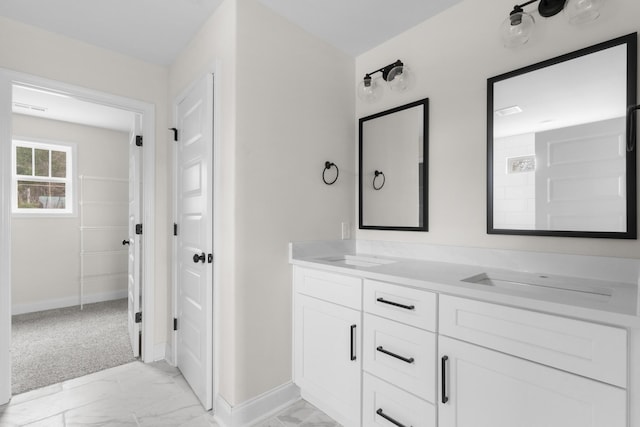 bathroom with vanity