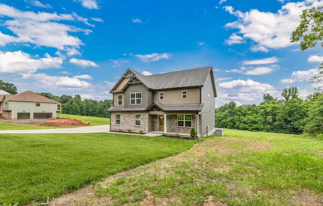 965 Palmyra Rd, Clarksville, TN 37040 - craftsman-style home featuring a front yard, covered porch, and roof with shingles