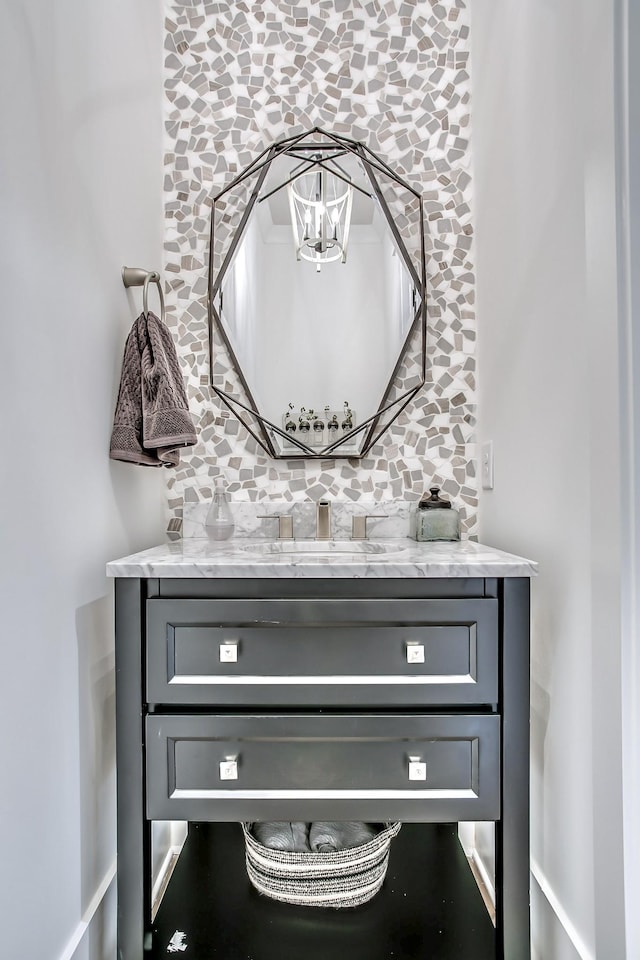 bathroom featuring vanity