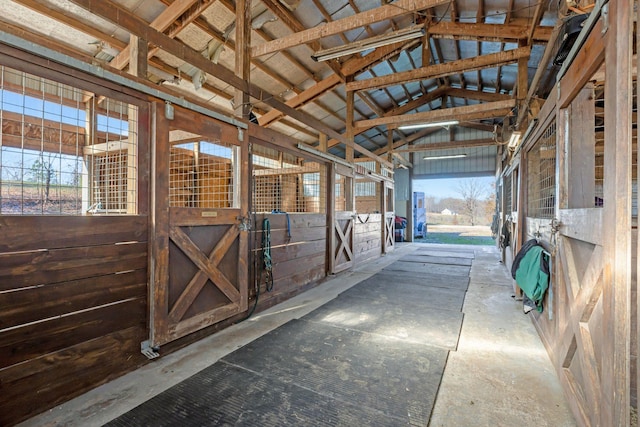 view of horse barn