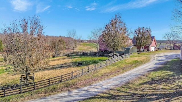 surrounding community featuring a rural view