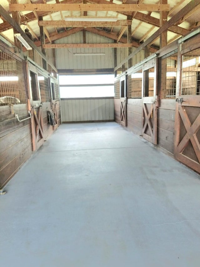 view of horse barn