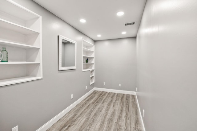 empty room featuring light hardwood / wood-style floors