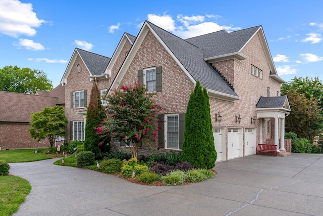 view of home's exterior with a garage