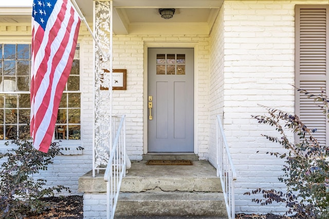 view of exterior entry