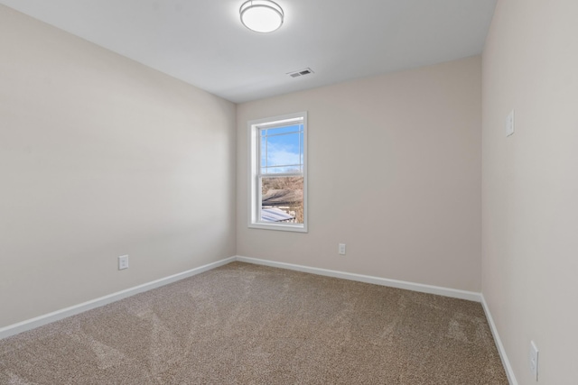 view of carpeted empty room