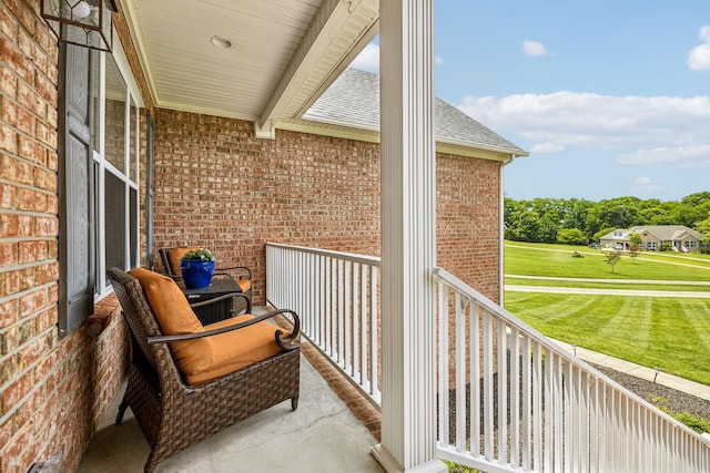 view of balcony