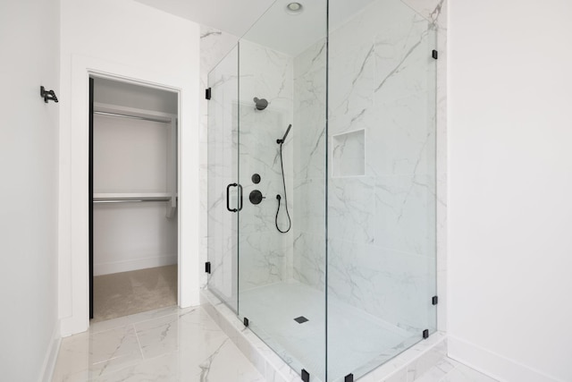 bathroom with walk in shower