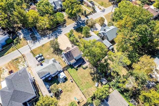 bird's eye view with a residential view