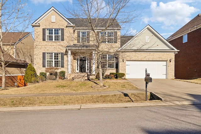 view of front facade featuring a garage