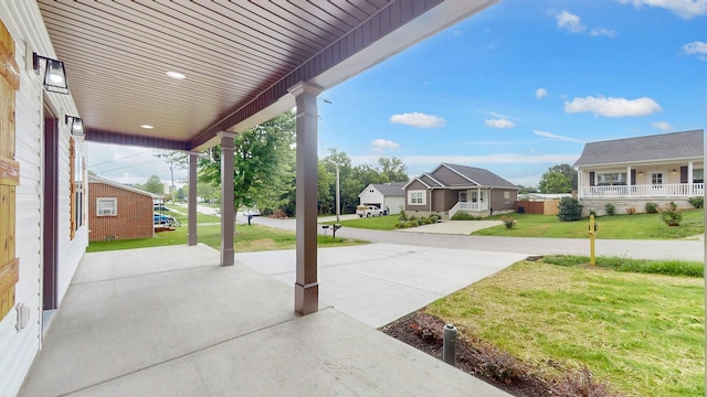 view of patio / terrace with a porch