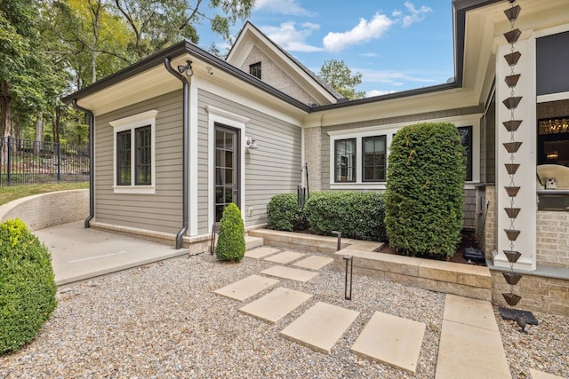 exterior space with a patio