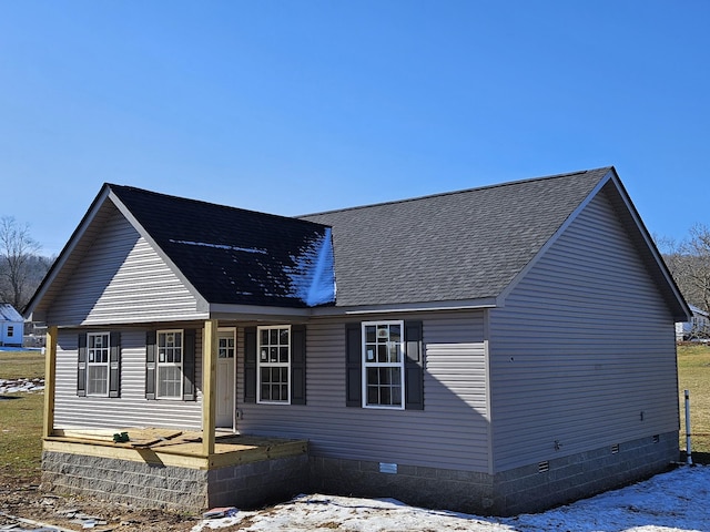 view of front facade featuring a porch