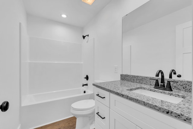 286 Wilhite, Doyle, TN 38559 - full bath with wood finished floors,  shower combination, toilet, and vanity