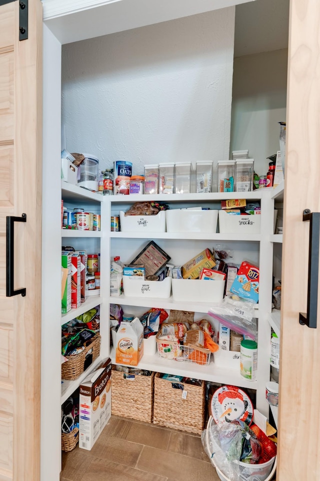 view of pantry