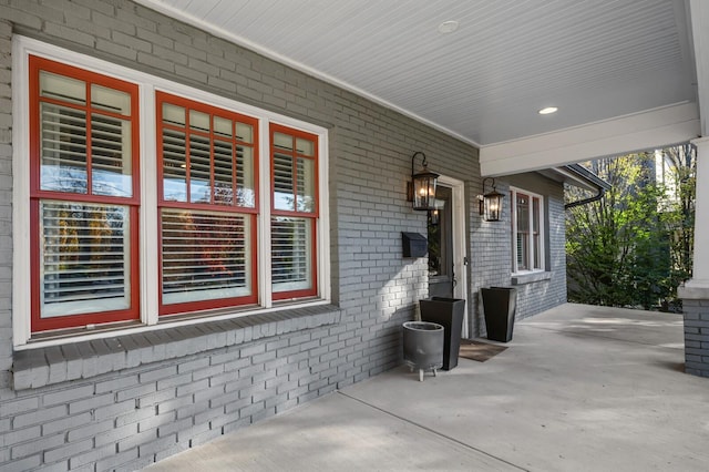 view of patio / terrace with a porch