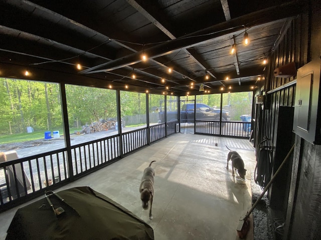 sunroom / solarium featuring a wealth of natural light