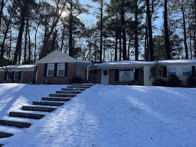 view of ranch-style home