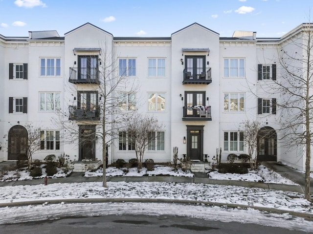 multi unit property featuring french doors