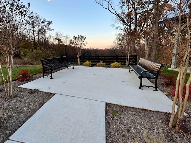 view of home's community with a patio area