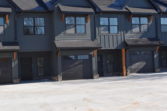 view of property featuring a garage