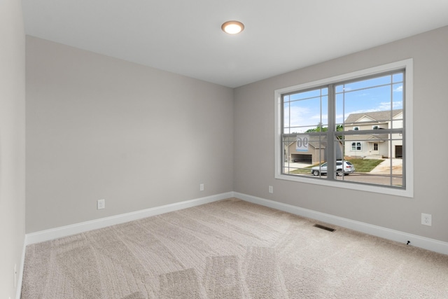 view of carpeted empty room