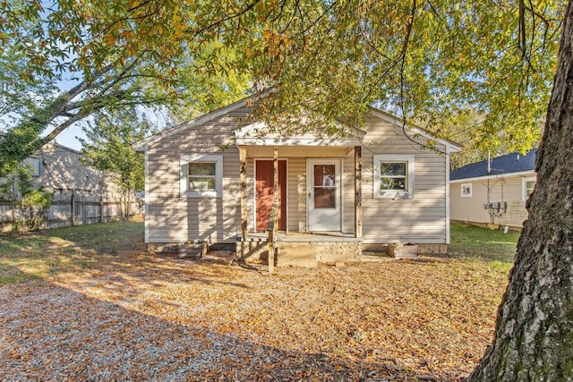 view of bungalow-style house