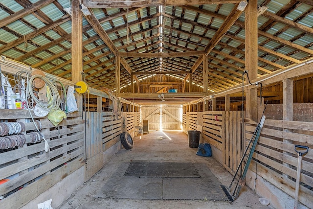 view of horse barn