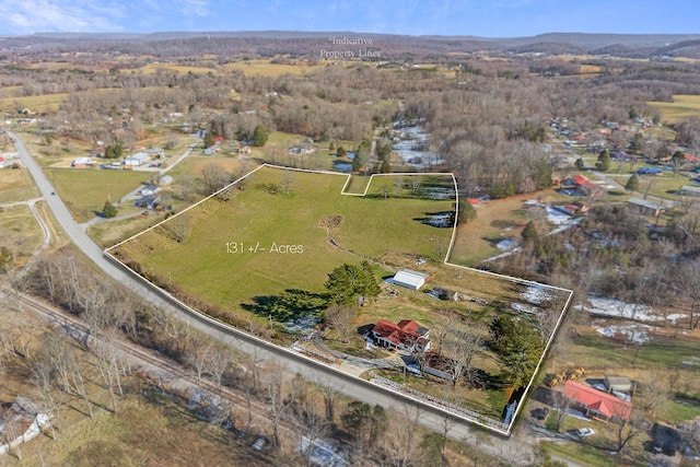 birds eye view of property