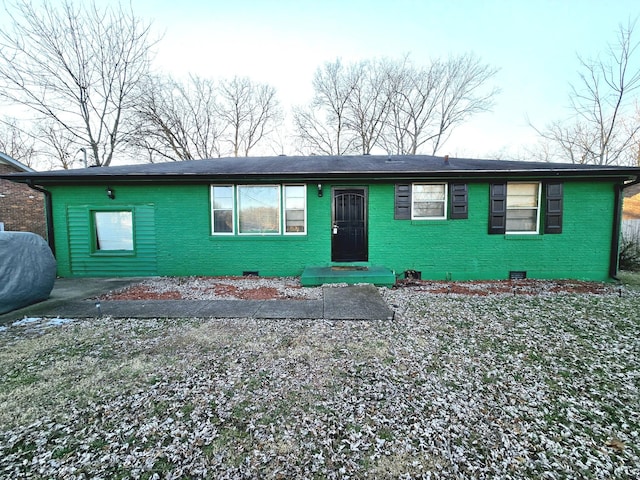 view of ranch-style house